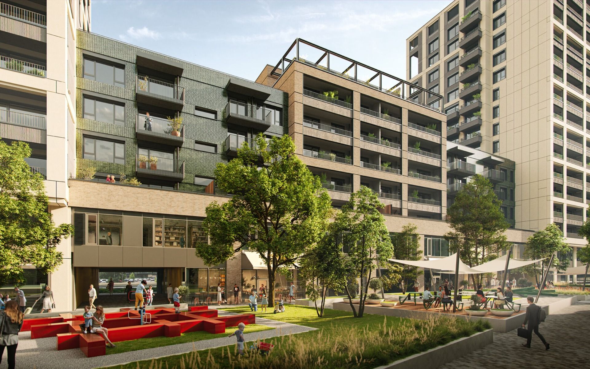 NUERA︱DOWNTOWN YARDS -1-room apartment with view to the north,blockE